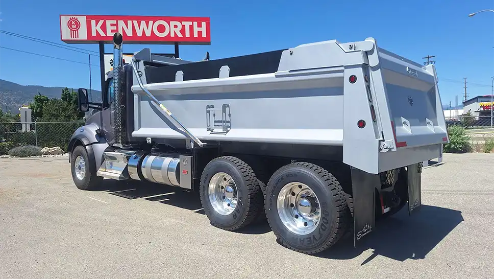 tandem-axle-dump-truck A Kenworth T880 tandem axle dump truck